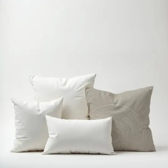 Creative Products Gray Circle Dot Pattern 18x18 Indoor / Outdoor Pillow image {7}