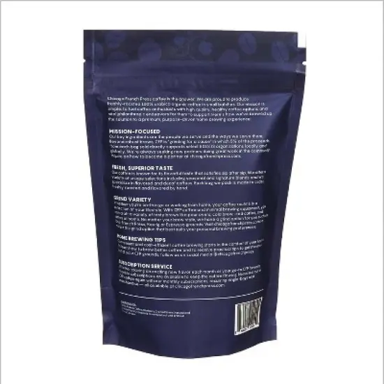 Chicago French Press Chocolate Blueberry Medium Roast Coffee - 8oz image {1}