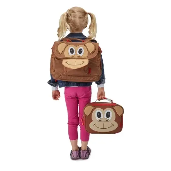 Bixbee Monkey Lunchbox - Kids Lunch Box, Insulated Lunch Bag for Boys and Girls, Lunch Boxes Kids for School, Small Lunch Tote for Toddlers image {2}
