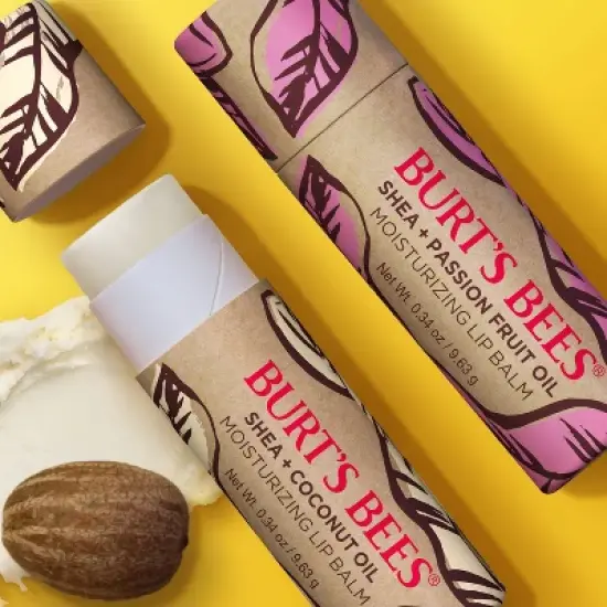 Burt's Bees Shea + Coconut Oil Paper Tube Lip Balm - 0.34oz image {2}