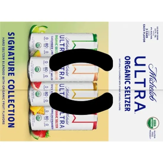 Michelob Ultra Organic Hard Seltzer First Edition Variety Pack - 12pk/12 fl oz Sliim Cans image {5}