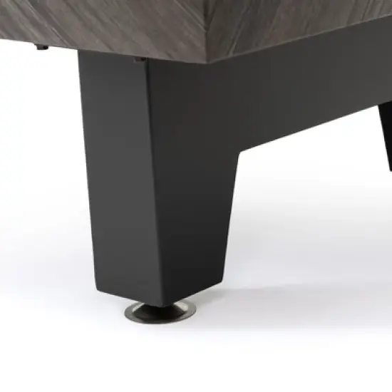 GDFStudio Mildred 54" Iron and Wood Propane Fire Pit Table with Rain Cover image {5}