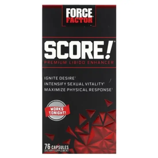 Force Factor Score!&reg;, Premium Libido Enhancer, 76 Capsules image {4}