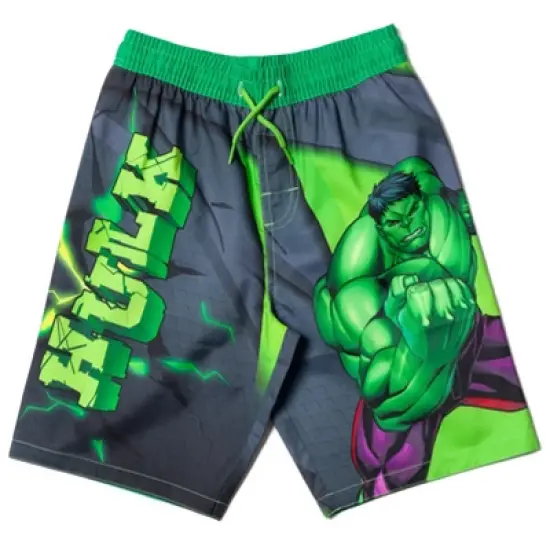 Marvel Avengers Black Panther Captain America Thor Iron Man Hulk Swim Trunks Bathing Suit Toddler to Big Kid  image {9}