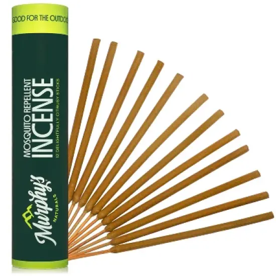 Murphy's Naturals 12pk Mosquito Repellent Incense Sticks: Outdoor Protection, DEET-Free, Plant-Based image {6}