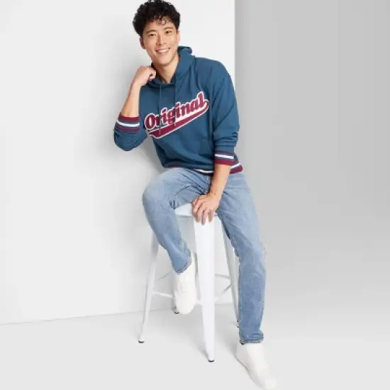 Men's Fleece Original Patch Hoodie Sweatshirt - Original Use&trade; Navy Blue image {3}