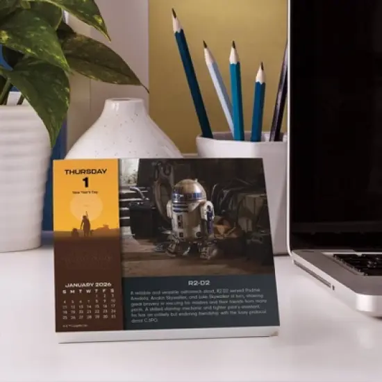 Star Wars 2026 Dayata Time 6.12"x5.37" Box Calendar image {8}