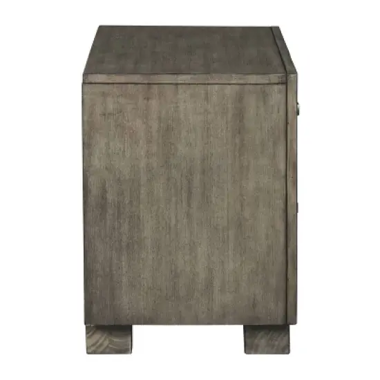 Arnett Two Drawer Nightstand Gray - Signature Design by Ashley image {4}