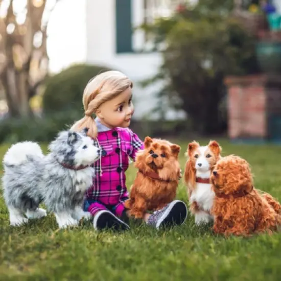 The Queen's Treasures Set of 4 Puppy Dog Pets For Use With 18 Inch Dolls image {2}