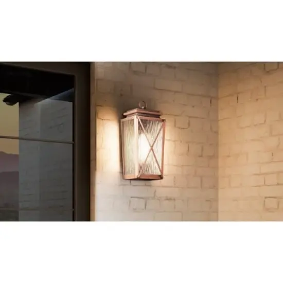 Urban Ambiance Luxury Vintage Outdoor Wall Sconce 21.5''H x 10''W,  Antique Copper Finish,  Buffalo Collection, UHP1411 image {1}
