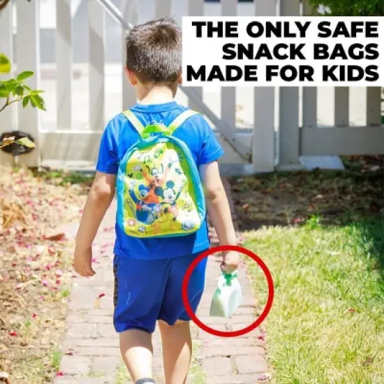 2Pack Reusable Silicone Food Storage Snacks Bags, Dishwasher and Microwave Safe, Plastic and BPA Free by Innovative Technology Products Corp image {10}