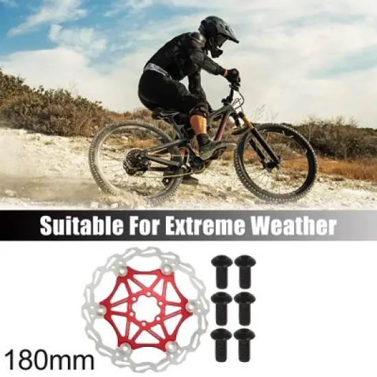 Unique Bargains Stainless Steel Bike Disc Brake Rotor for Road Mountain Bike BMX MTB 7.09" image {1}
