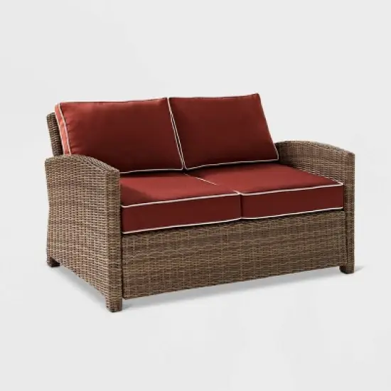 Bradenton Outdoor Wicker Loveseat - Crosley
 image {16}