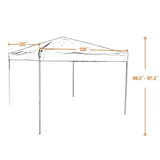 Outdoor Patio Pop-Up Canopy Tent with Wheeled Bag - Captiva Designs image {9}