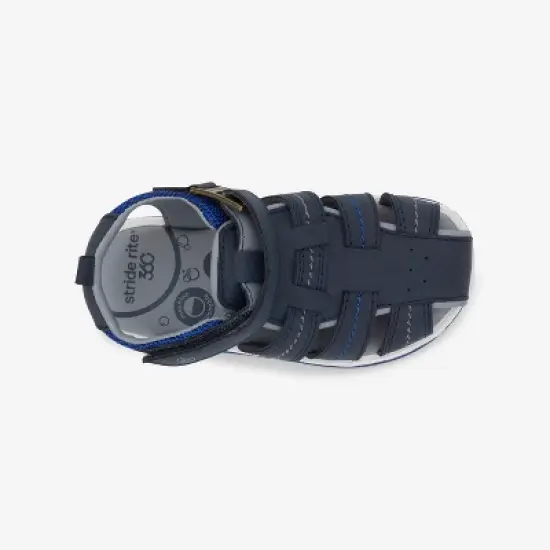 Stride Rite 360 Kids Unisex Paddy Sneaker Sandal | 12 | Navy image {5}