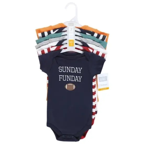 Hudson Baby Cotton Bodysuits, Sports Stripes image {1}