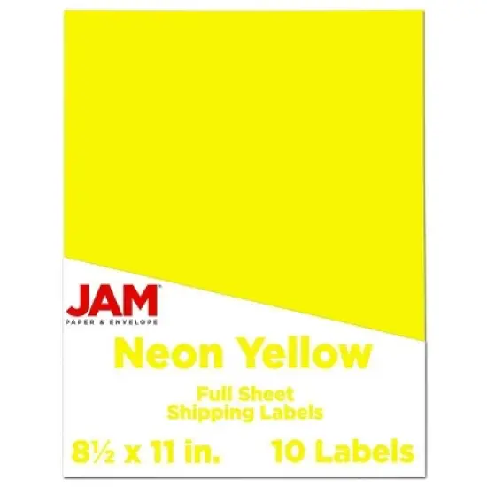 JAM Paper Shipping Labels 8.5" x 11" 10ct image {5}