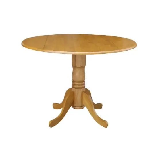 42" Mason Round Dual Drop Leaf Dining Table - International Concepts image {12}
