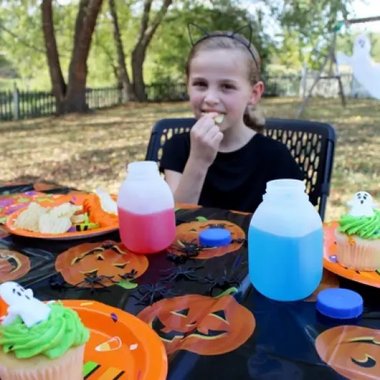 Cornucopia Brands-8oz Plastic Milk Style Bottles with Tamper Evident Caps 12pk image {2}