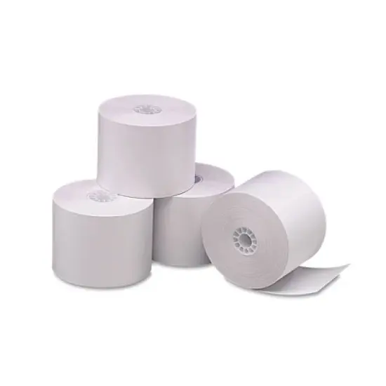 Iconex Direct Thermal Printing Thermal Paper Rolls, 2.25" x 165 ft, White, 6/Pack image {1}