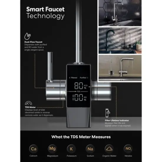 BRIO Tankless RO Reverse Osmosis Water Filtration System 600GPD image {1}