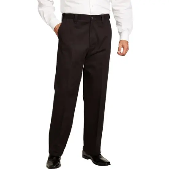 KingSize Men's Big & Tall Relaxed Fit Wrinkle-Free Expandable Waist Plain Front Pants image {4}