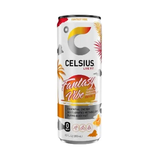 CELSIUS Sparkling Fantasy Vibe Functional Energy Drink - 12 fl oz Single Can image {5}