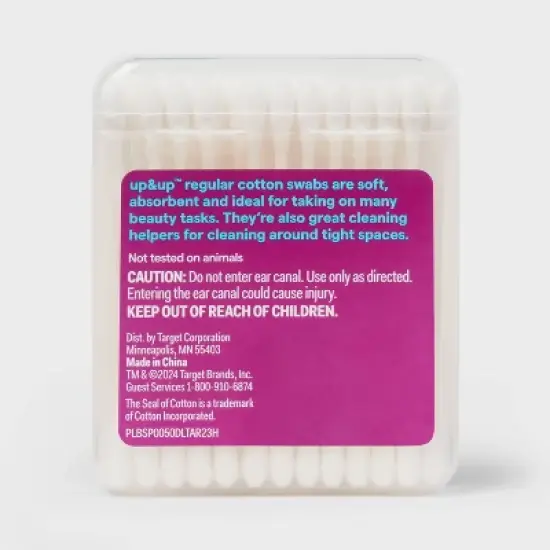 Cotton Swabs Paper Sticks - 50ct - up&up&trade; image {2}