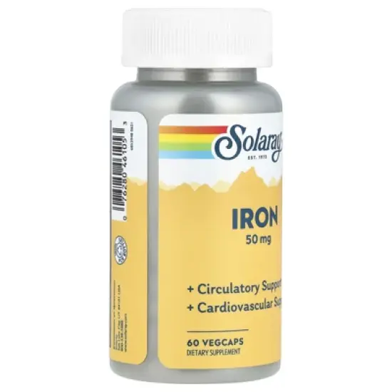 Solaray Iron, 50 mg, 60 VegCaps image {3}