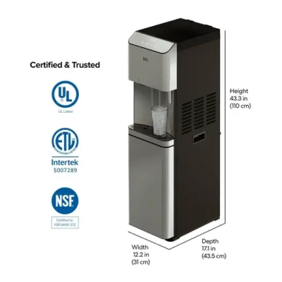 BRIO Moderna 3-Stage Ice Dispenser & Bottleless Water Cooler image {8}