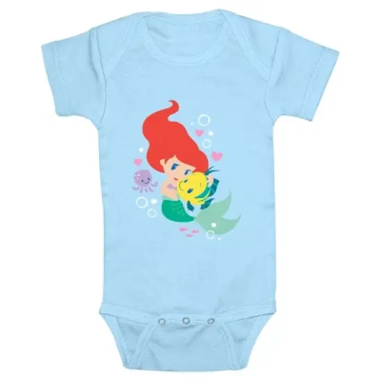 Infant's The Little Mermaid Ariel Flounder Hug Onesie image {2}