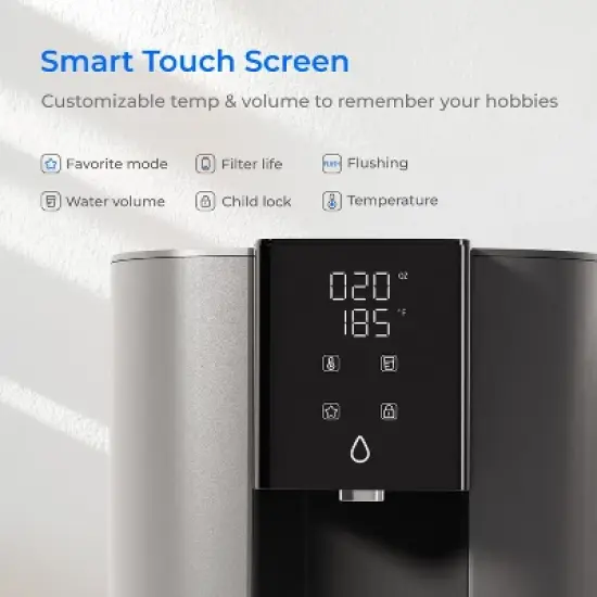 Waterdrop CoreRO Countertop Reverse Osmosis Water Filter Instant Hot Water Dispenser with Extra 1 C1RF Filter image {8}