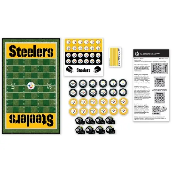 MasterPieces NFL Pittsburgh Steelers Checkers Board Game for Kids and Families, Steelers Toys image {2}