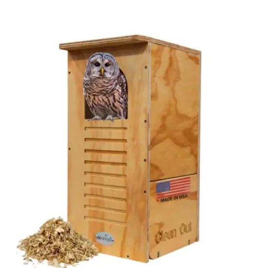 JCS Wildlife Barred Owl Nesting Box DIY Kit - Exterior Grade Treated Plywood - An Owl Box Perfect for Barred Owls image {7}