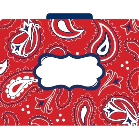 Barker Creek Western Letter-Size File Folders Multi-Design Set 24 per Set: Top Tab, Non-Pronged, 50 Sheet Capacity, Multicolored image {2}