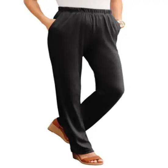 Jessica London Women&rsquo;s Plus Size Soft Ease Pant image {3}