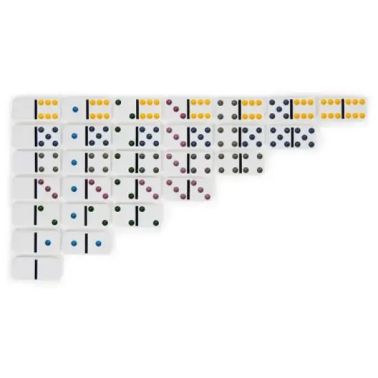 Cardinal Game Gallery Double 12 Color Dot Dominoes image {5}