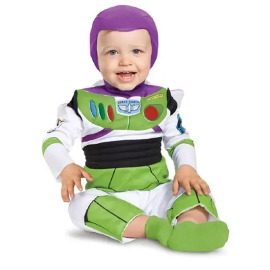 Baby Disney Toy Story Buzz Lightyear Deluxe Halloween Costume Jumpsuit image {2}