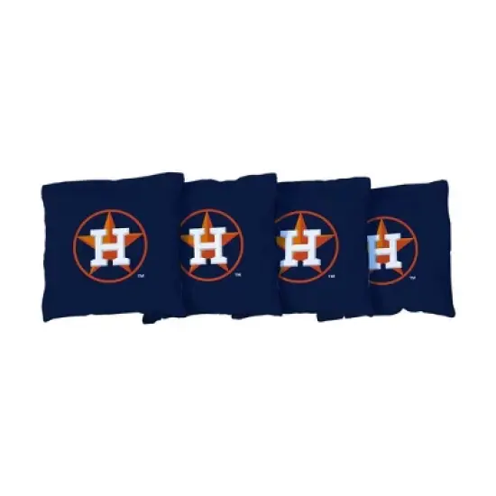 MLB Houston Astros Corn-Filled Cornhole Bags Navy Blue - 4pk image {1}