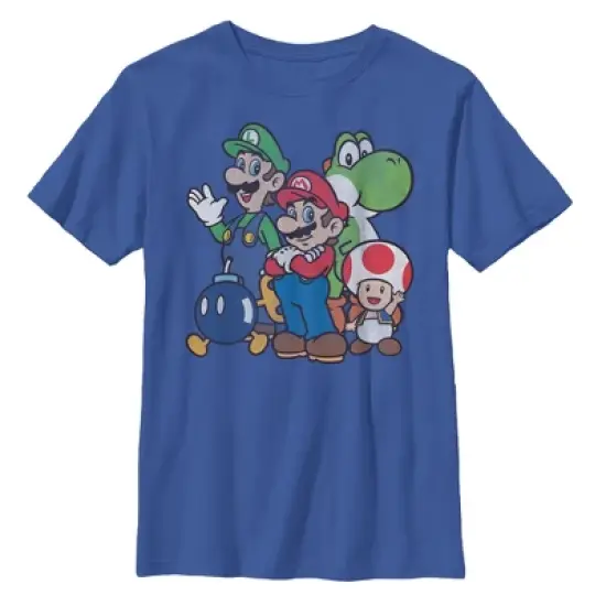 Boy's Nintendo Mario Super Bros T-Shirt image {4}
