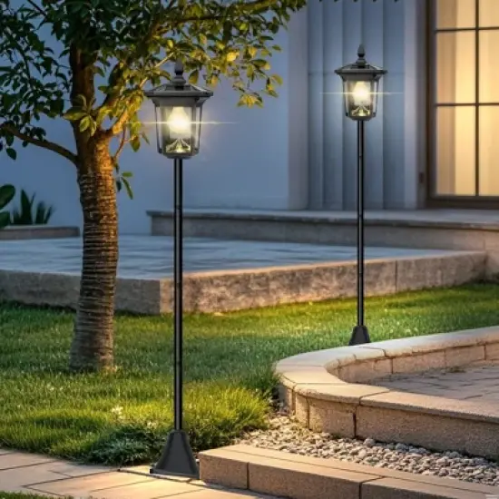 Westinghouse 100 Lumen Solar Post Light &ndash; 2-Pack (3000K Warm White) image {5}