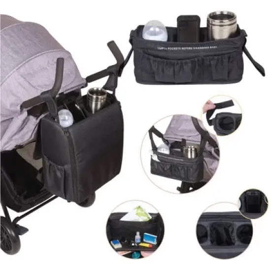 Lulyboo Diaper Bag/Changing Station with Removable Stroller Cady image {4}