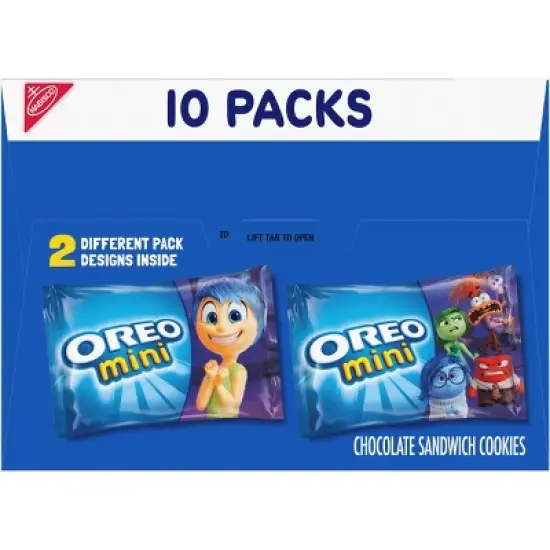 Oreo Mini Chocolate Sandwich Cookies Snack Pack - 10oz/10ct image {12}
