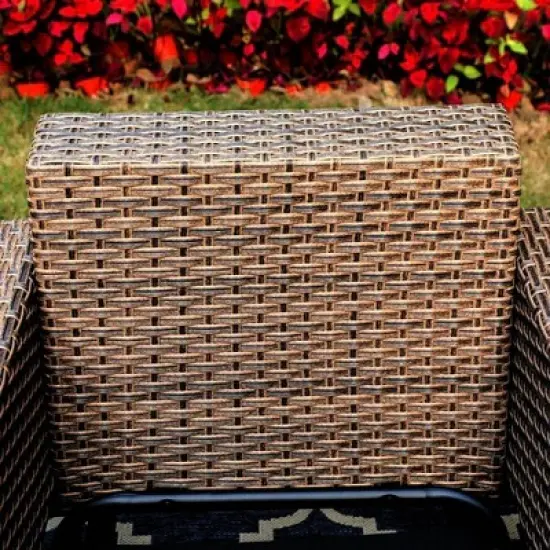 2pc Outdoor Conversation Set with Arm Chair & Coffee Table - Captiva Designs image {5}