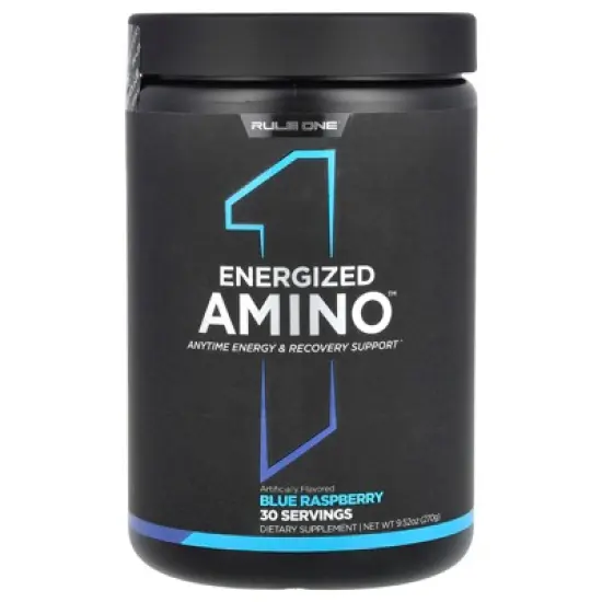 Rule One Proteins Energized Amino, Blue Raspberry, 9.52 oz (270 g) image {3}