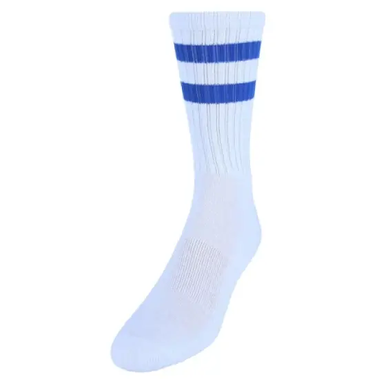 CTM Men's Crew Striped Socks (3 Pairs) image {4}