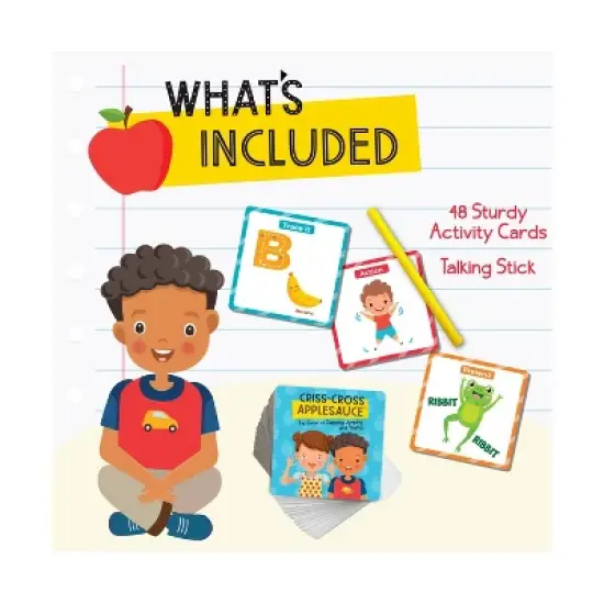 Briarpatch Criss-Cross Applesauce Board Game: Creative Thinking Educational Game for 2-4 Players, Includes Cards & Sticks image {5}