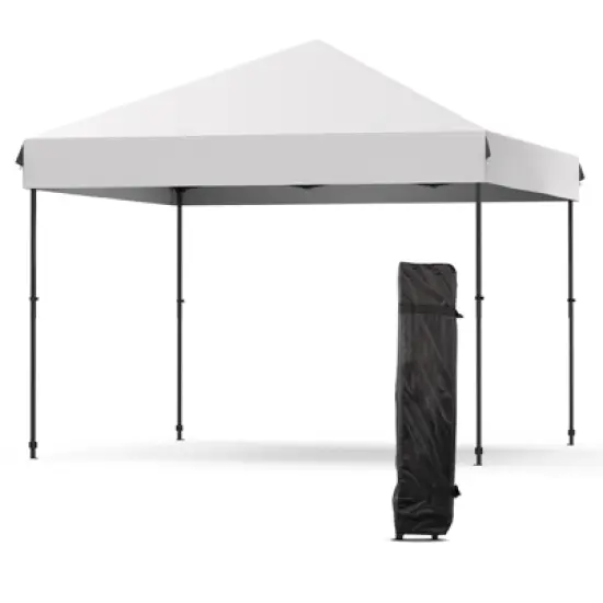 CuisinSmart 10x10 FT Heavy Duty Pop Up Canopy Tent with 1 Removable Mesh Sidewalls, One Person Setup Commercial Shelter for Events, Parties, Camping image {12}