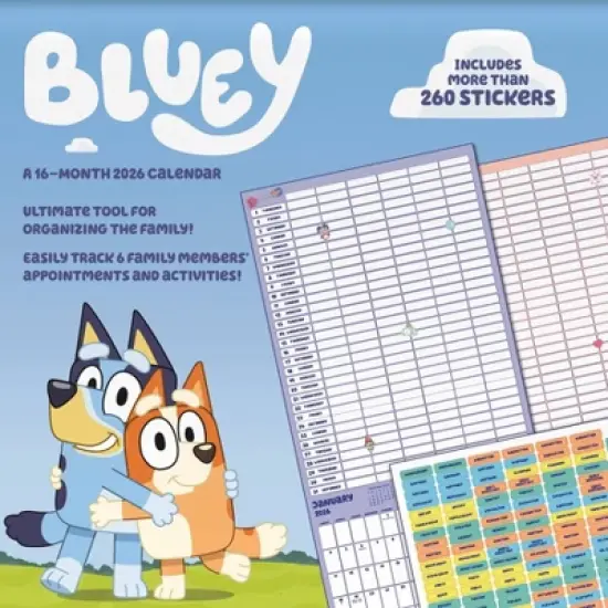 Trends International 2026 Bluey Sticker 12"x12" Wall Calendar image {9}