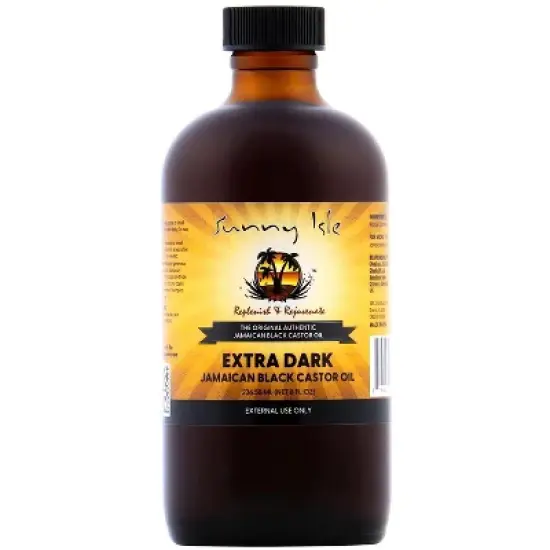Sunny Isle Jamaican Black Castor Oil Extra Dark ((8 oz XL LARGE) Boost & Stimulates Hair Growth | Thicker Hair | Moisturizes Scalp Jamaica image {5}